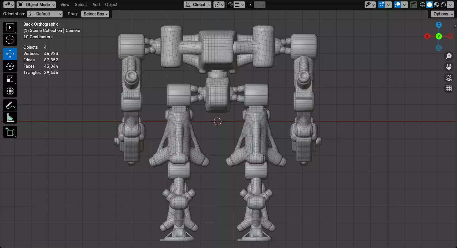 Mecha - Prototype 008 Low-poly 3D model_12