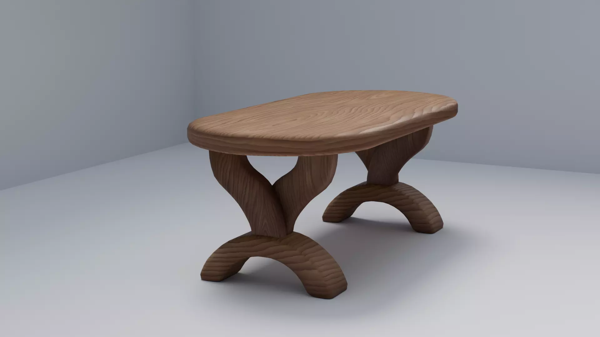 Table Low-poly 3D model_1