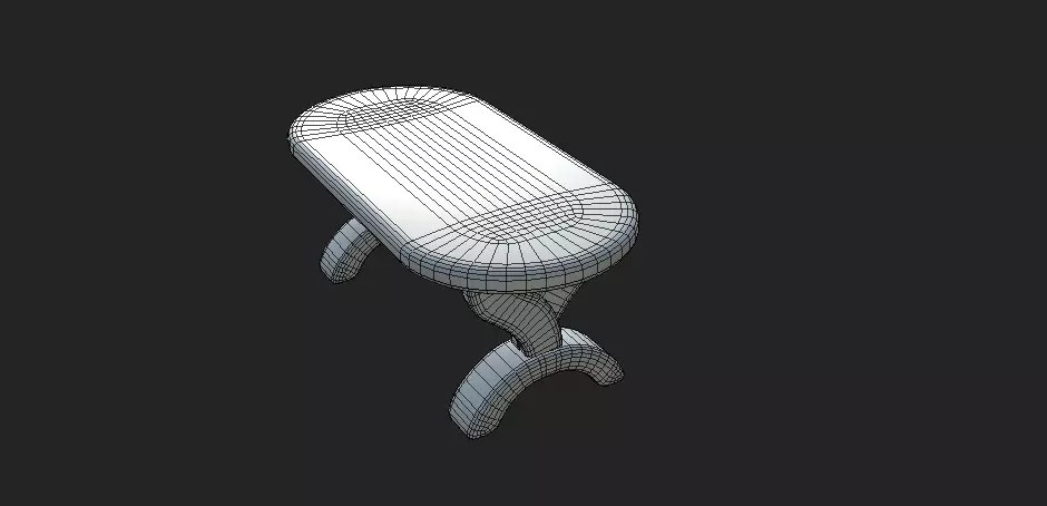 Table Low-poly 3D model_10