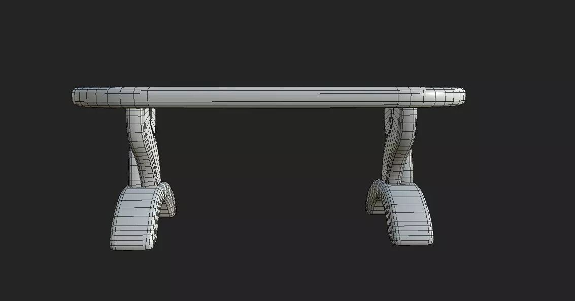 Table Low-poly 3D model_14