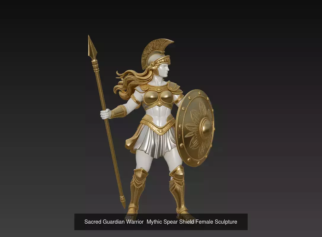 Divine Shieldmaidens - Mythic Warrior Sculpture Collection _7