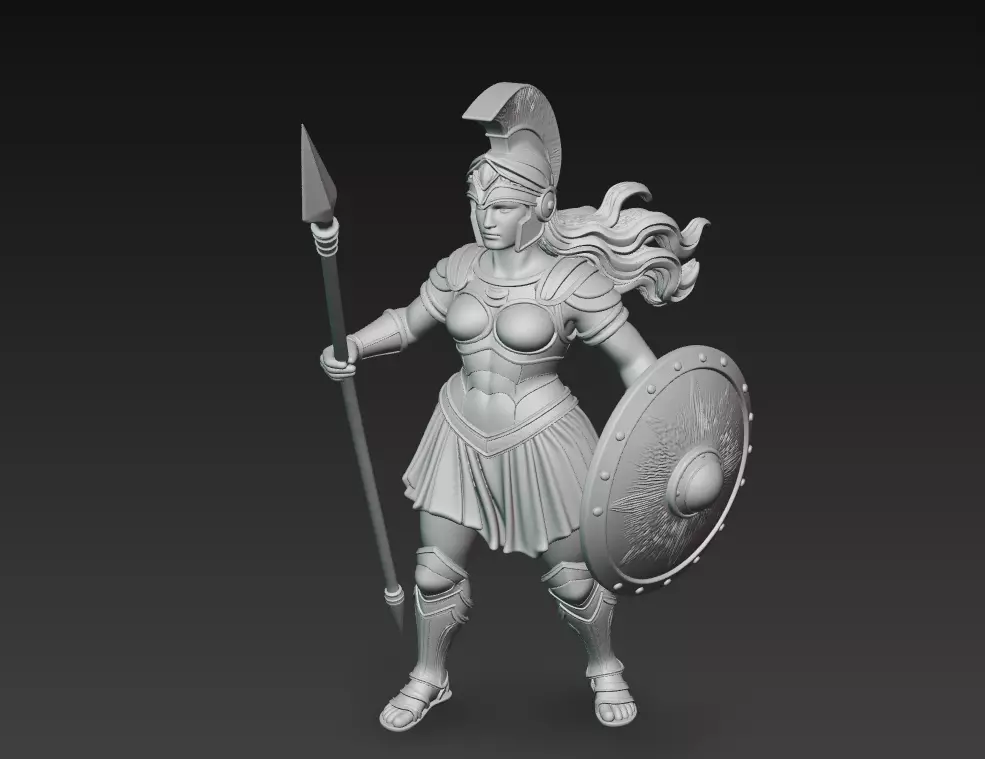 Divine Shieldmaidens - Mythic Warrior Sculpture Collection _4