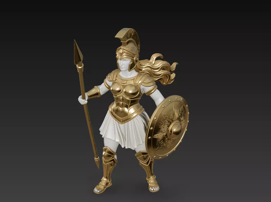 Divine Shieldmaidens - Mythic Warrior Sculpture Collection _2