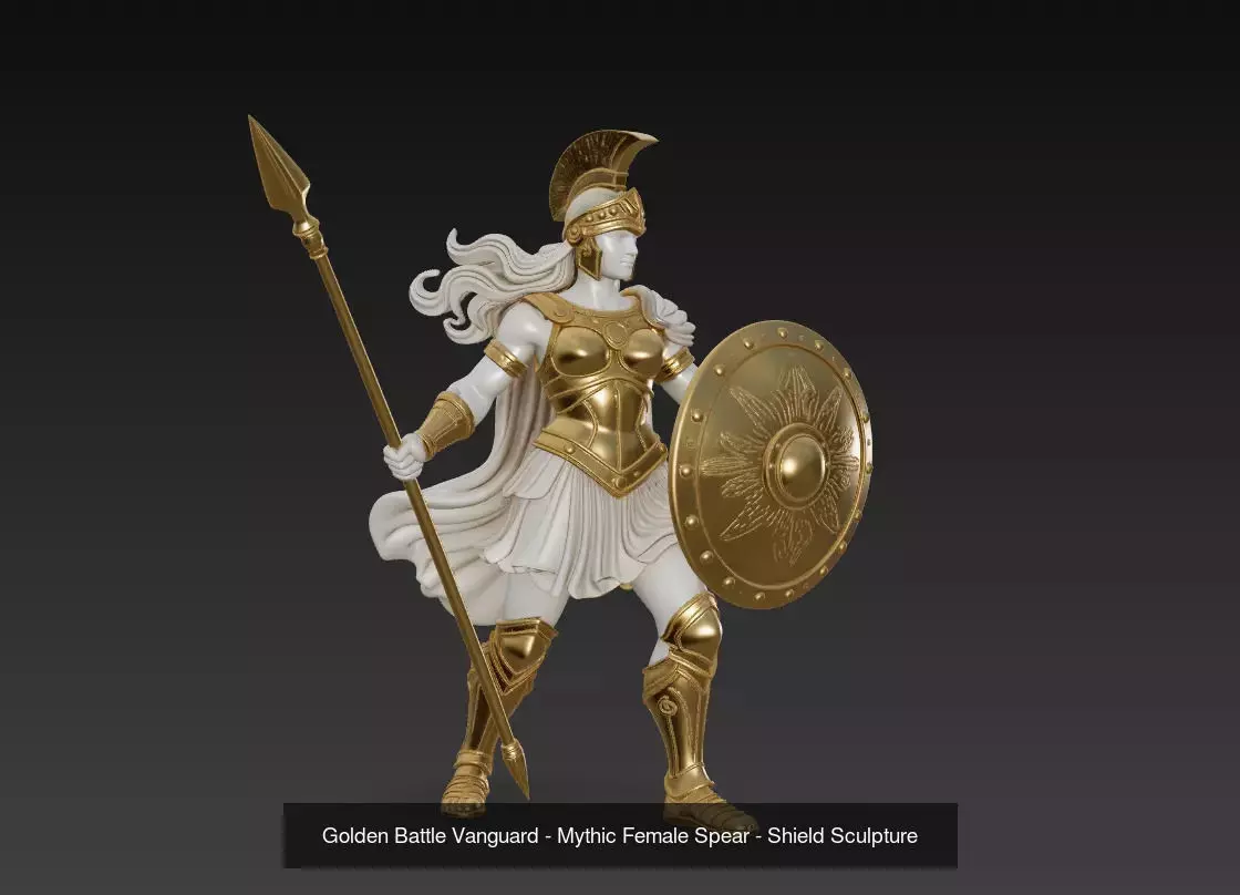 Divine Shieldmaidens - Mythic Warrior Sculpture Collection _5