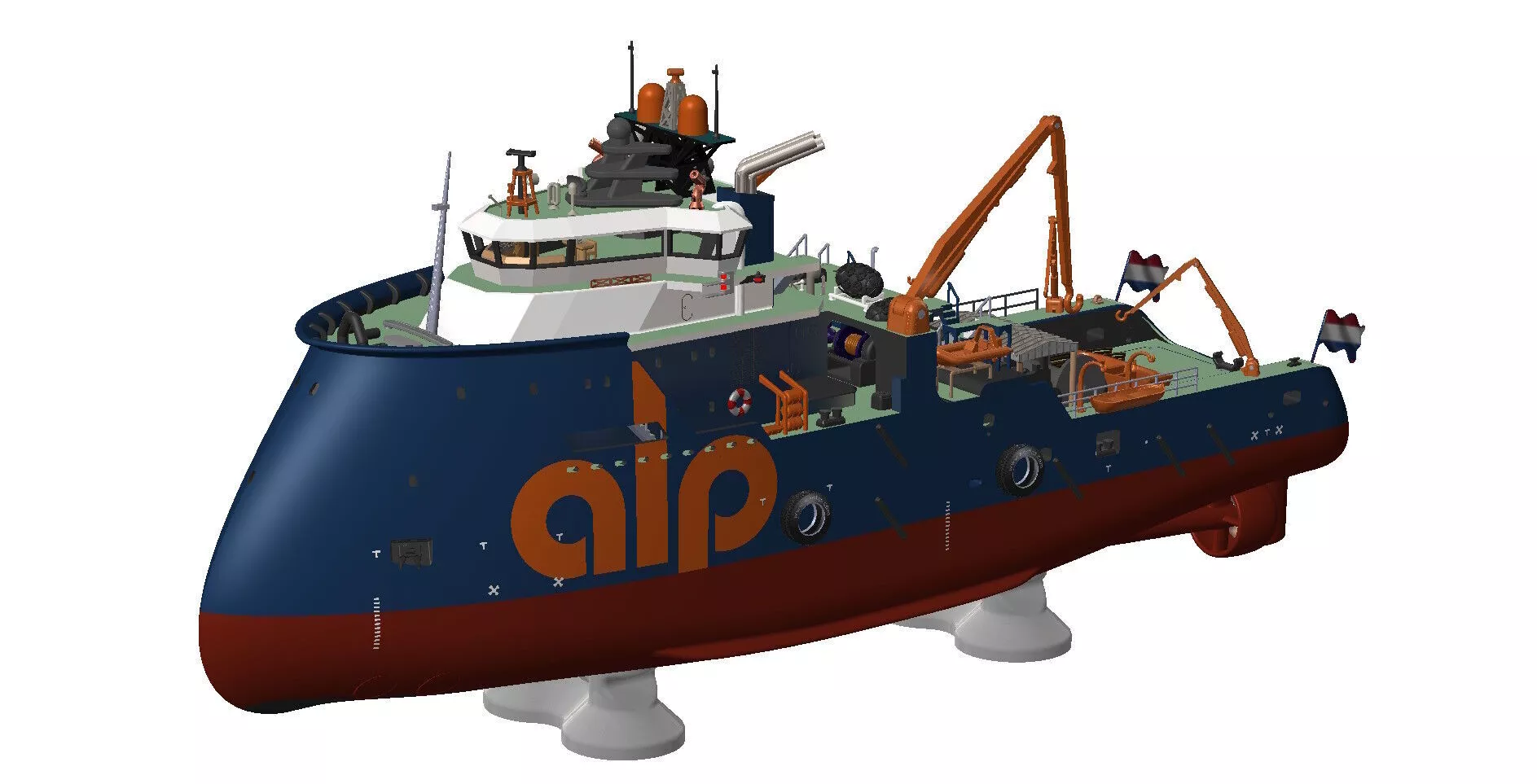 Future Class Offshore Tug 1Meter High-Detail RC READY 3D print model