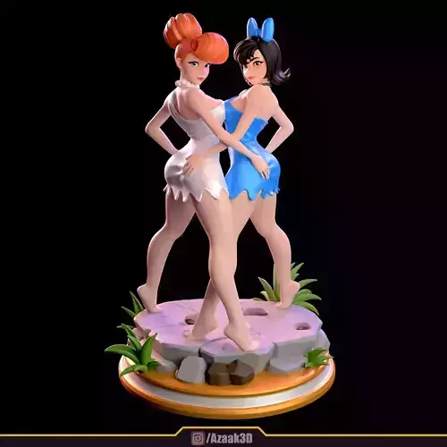 Wilma And Betty Pinup With NSFW Variant