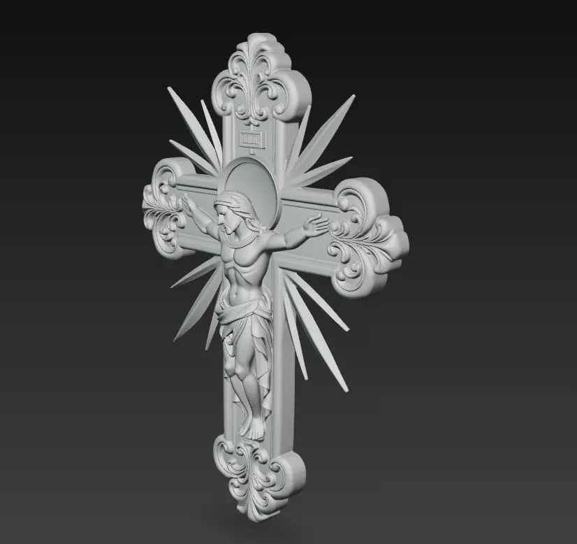 Sacred Radiant Cross Collection -Jesus Relief Pack 6 Models _25