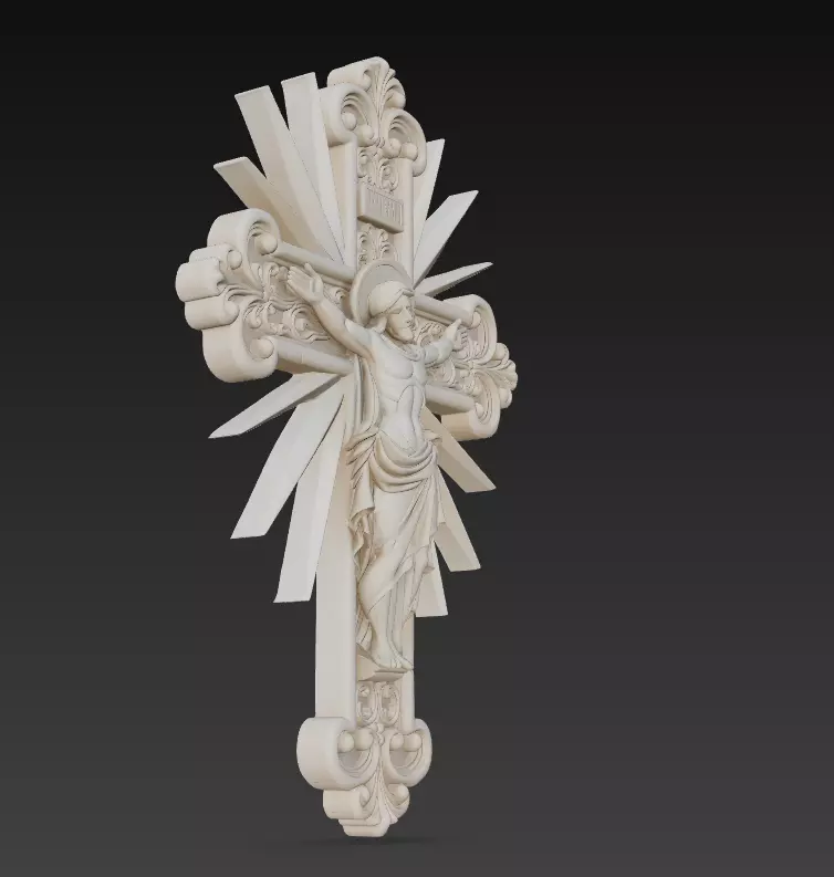 Sacred Radiant Cross Collection -Jesus Relief Pack 6 Models _13