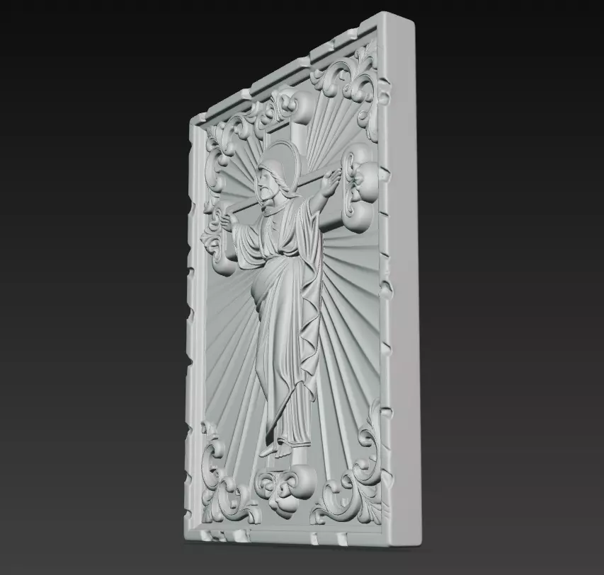 Sacred Radiant Cross Collection -Jesus Relief Pack 6 Models _4