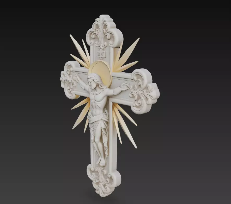 Sacred Radiant Cross Collection -Jesus Relief Pack 6 Models _24