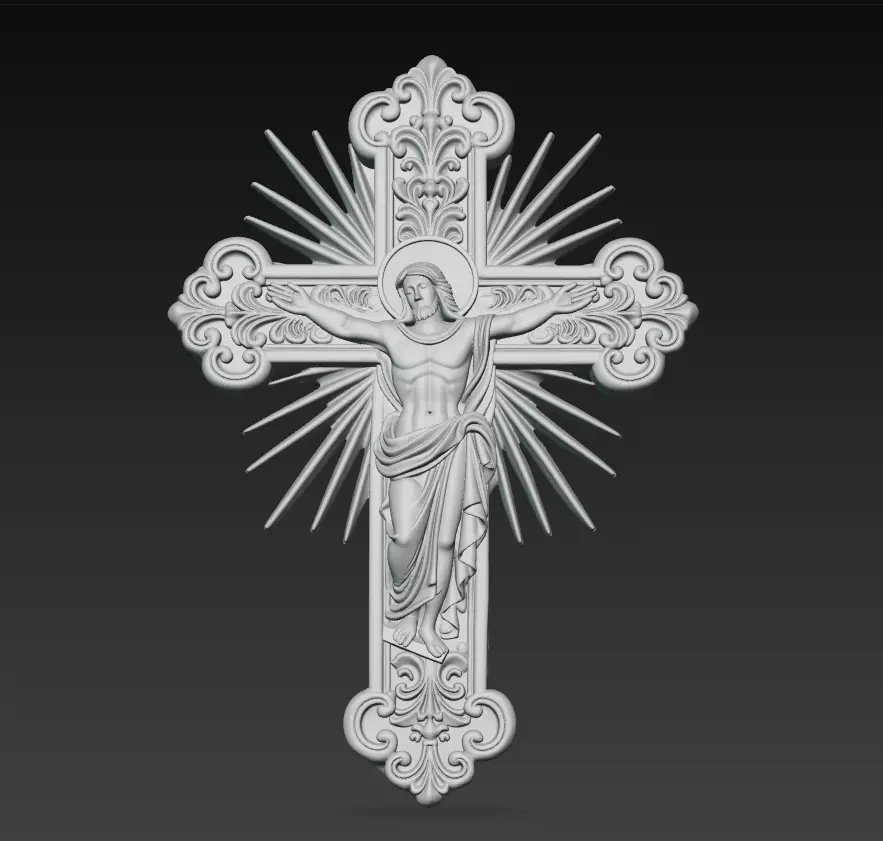 Sacred Radiant Cross Collection -Jesus Relief Pack 6 Models _15