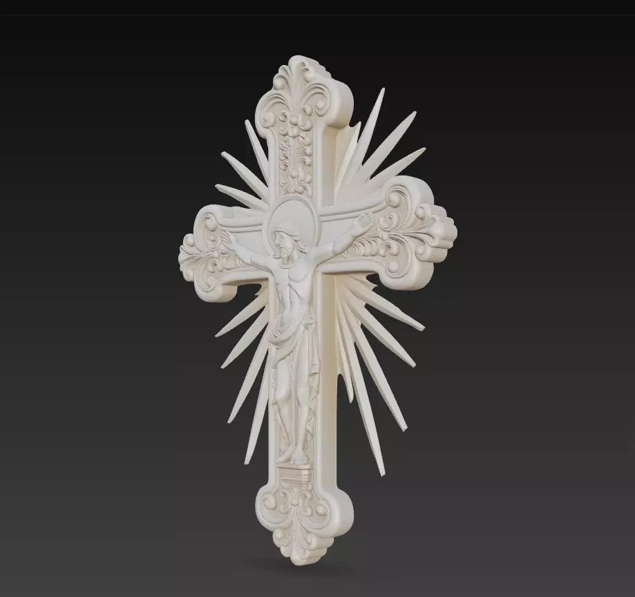 Sacred Radiant Cross Collection -Jesus Relief Pack 6 Models _18