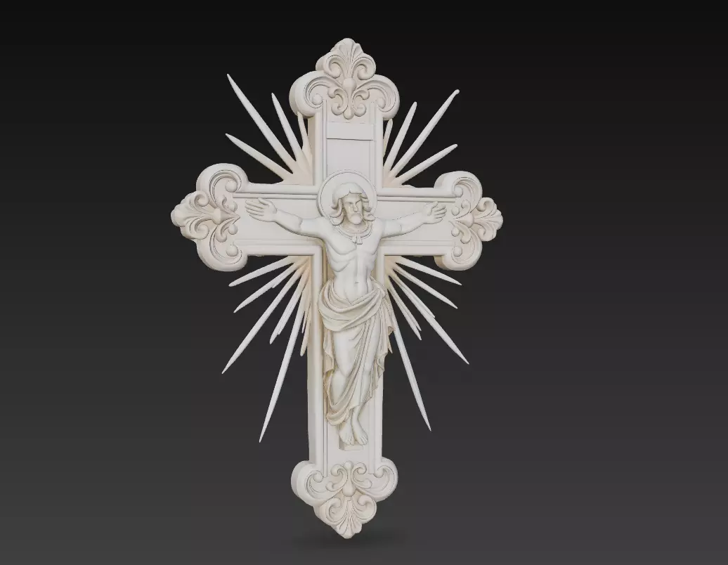 Sacred Radiant Cross Collection -Jesus Relief Pack 6 Models _11