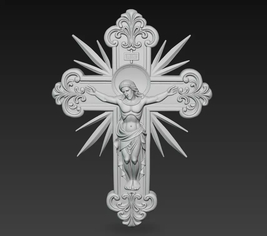 Sacred Radiant Cross Collection -Jesus Relief Pack 6 Models _23