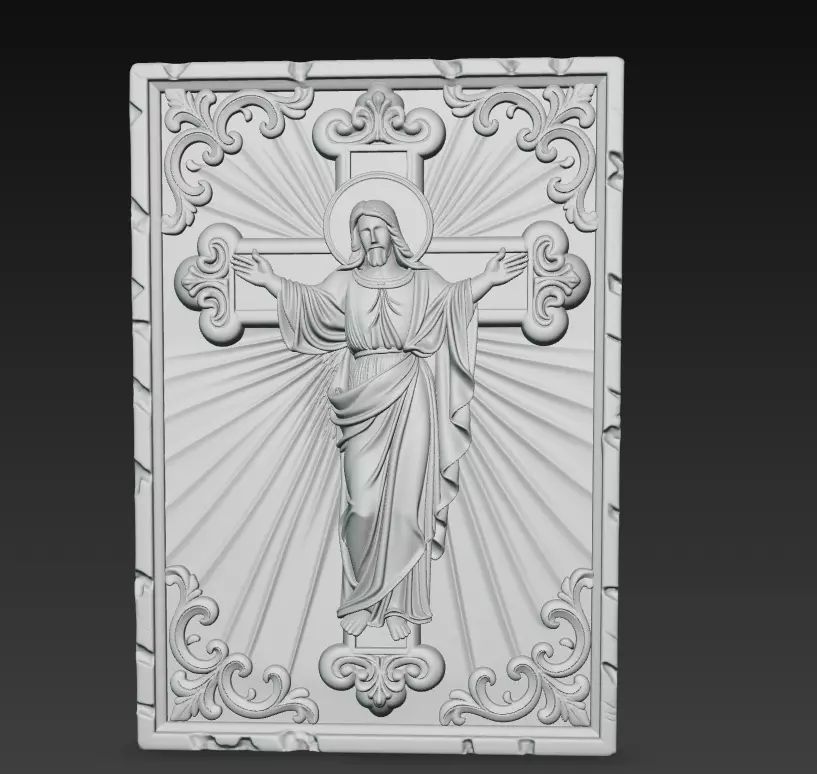 Sacred Radiant Cross Collection -Jesus Relief Pack 6 Models _2