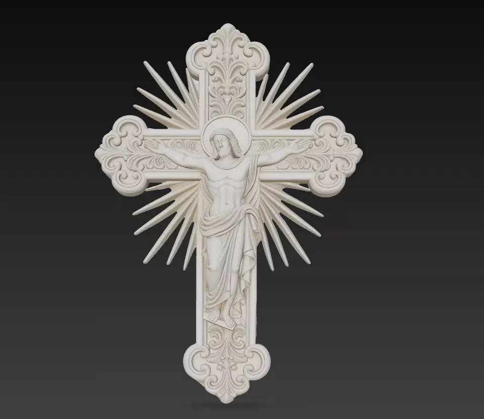 Sacred Radiant Cross Collection -Jesus Relief Pack 6 Models _12