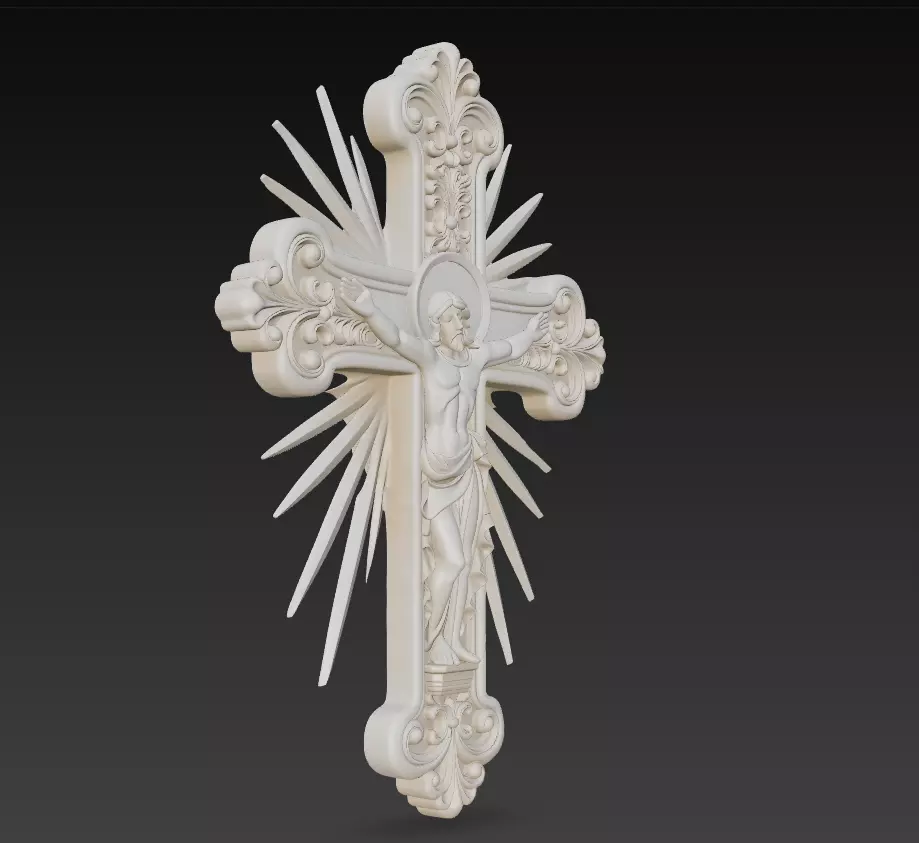 Sacred Radiant Cross Collection -Jesus Relief Pack 6 Models _21