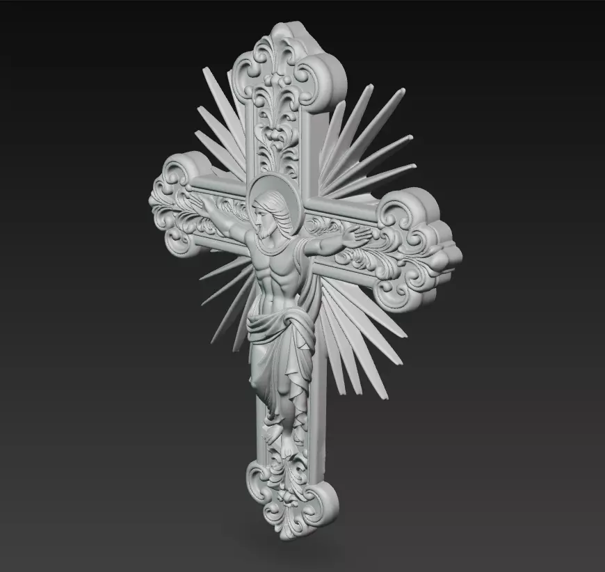 Sacred Radiant Cross Collection -Jesus Relief Pack 6 Models _17