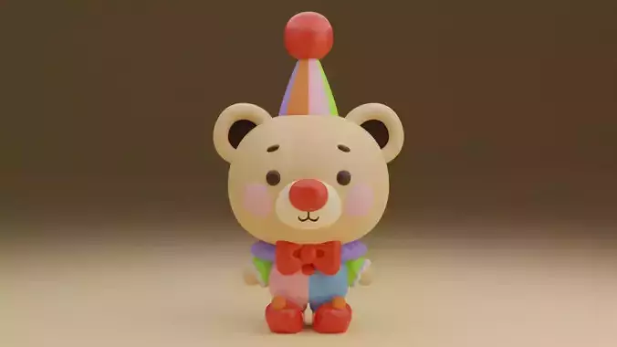 harlequin teddy bear 03