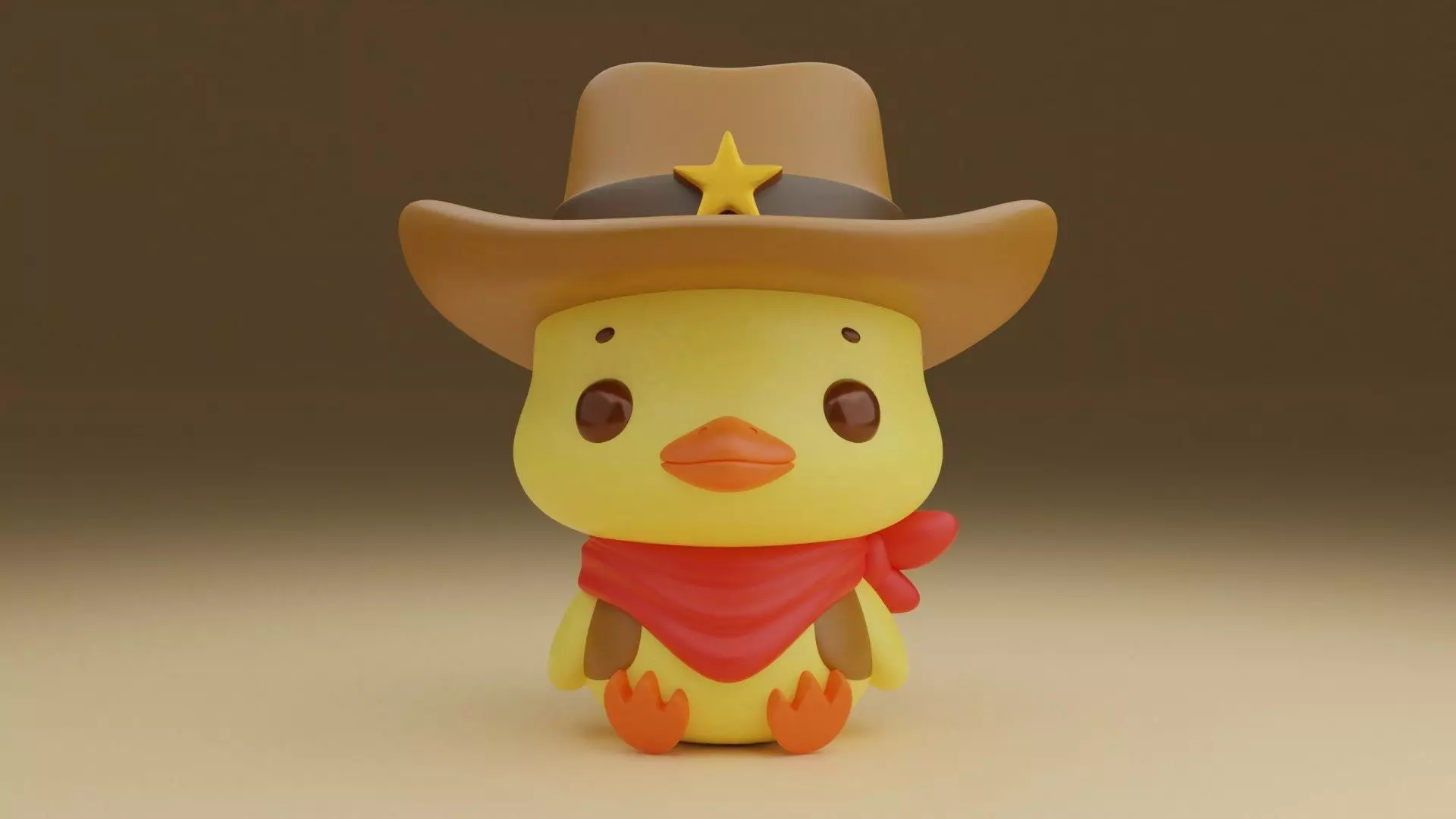 Cowboy chicken 07 3D print model_0