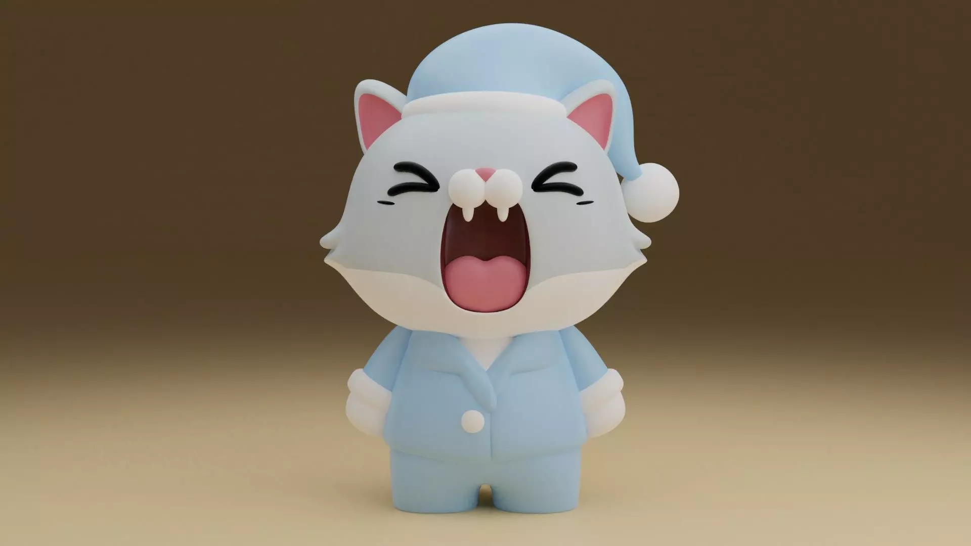 Sleep cat 54 3D print model