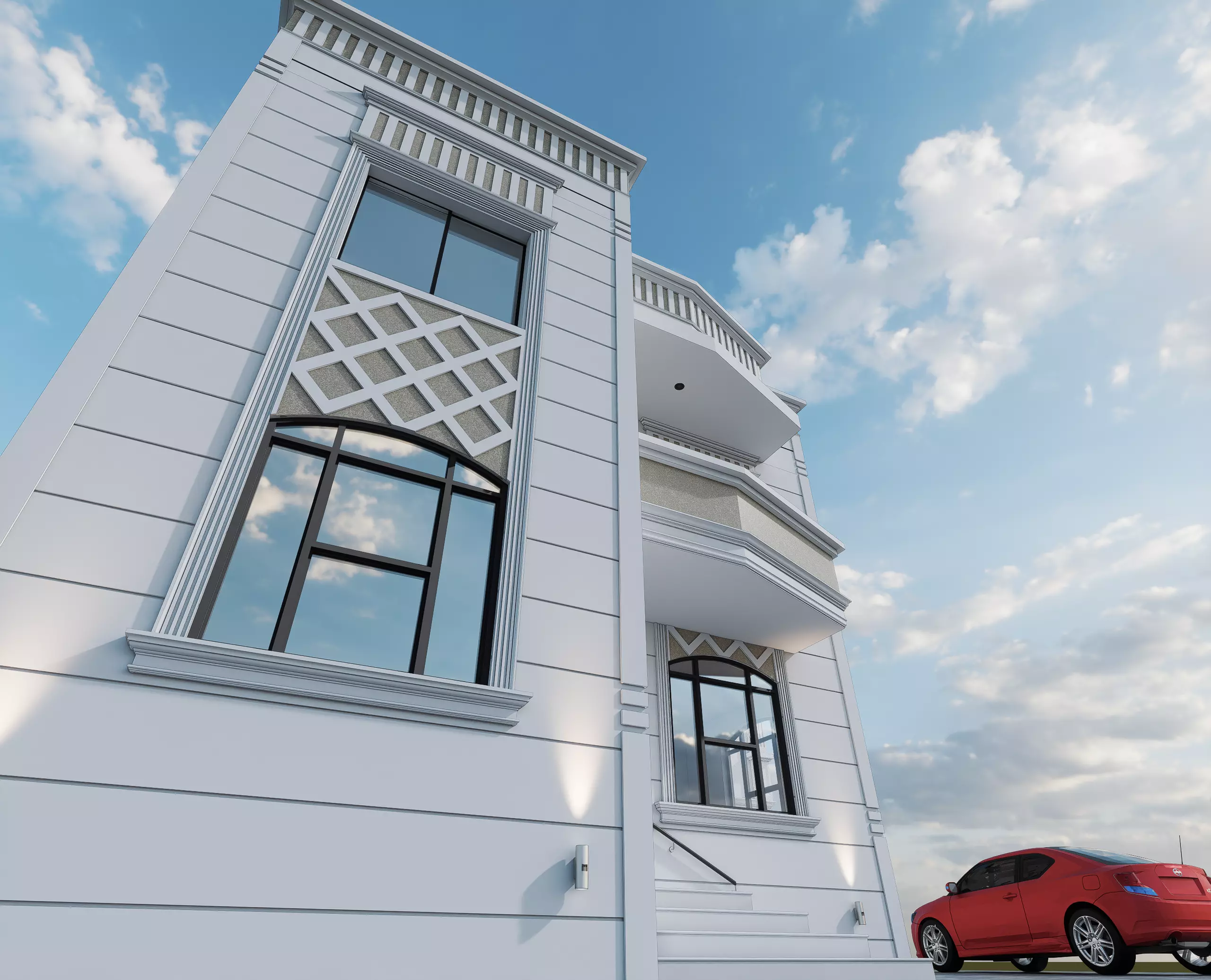 Luxury Neo Classical Villa I revit-D5-FBX-DWG-OBJ-STL-ACIS 3D model_5