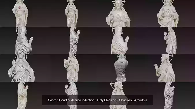 Sacred Heart of Jesus Collection - Holy Blessing - Christian