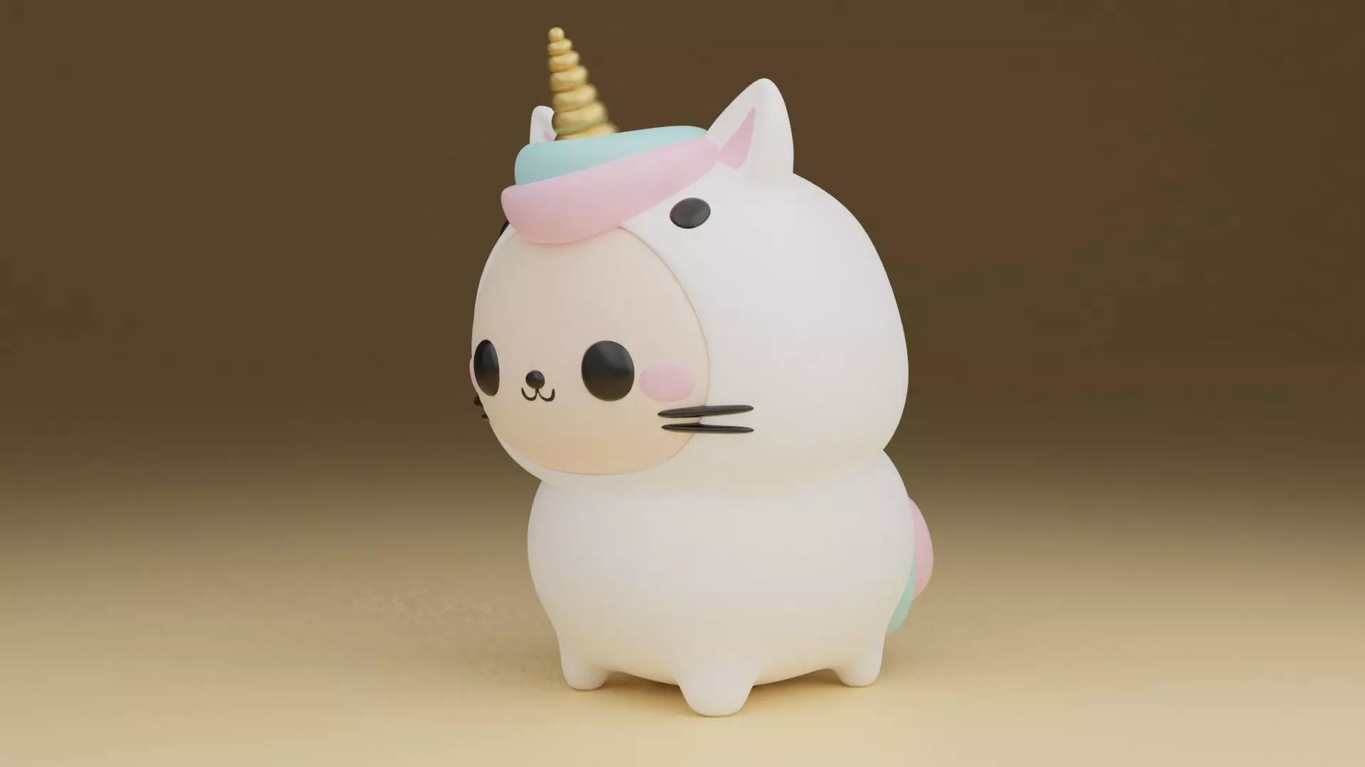 Unicorn cat 47 3D print model_0