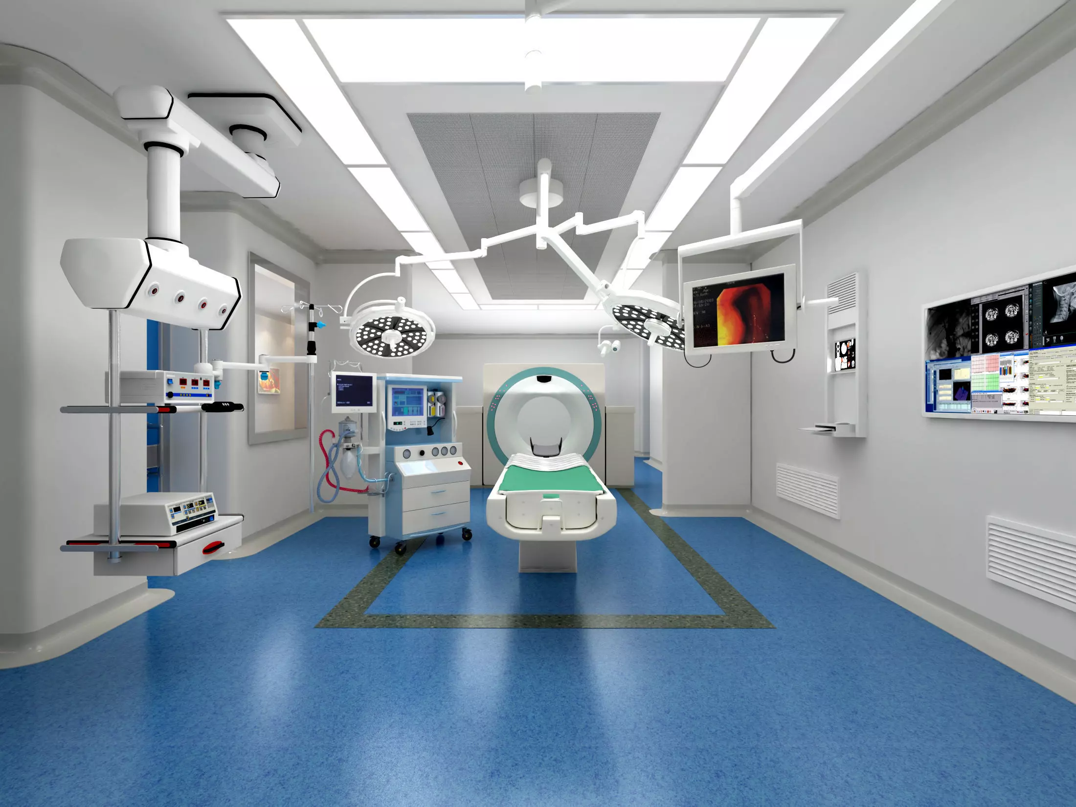 operating room Low-poly 3D model
