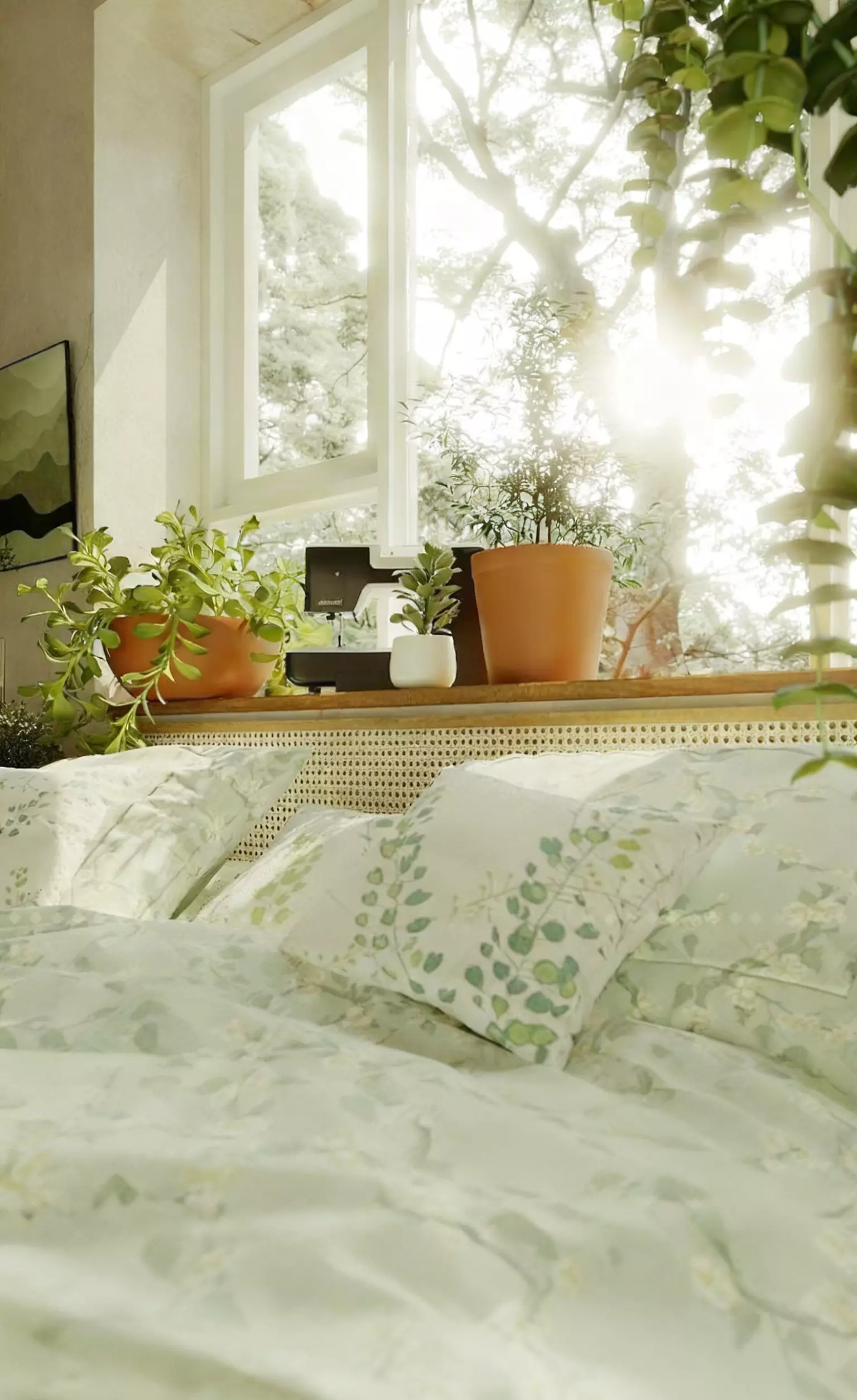 Modern Nordic Home Bedroom 3D print model_1