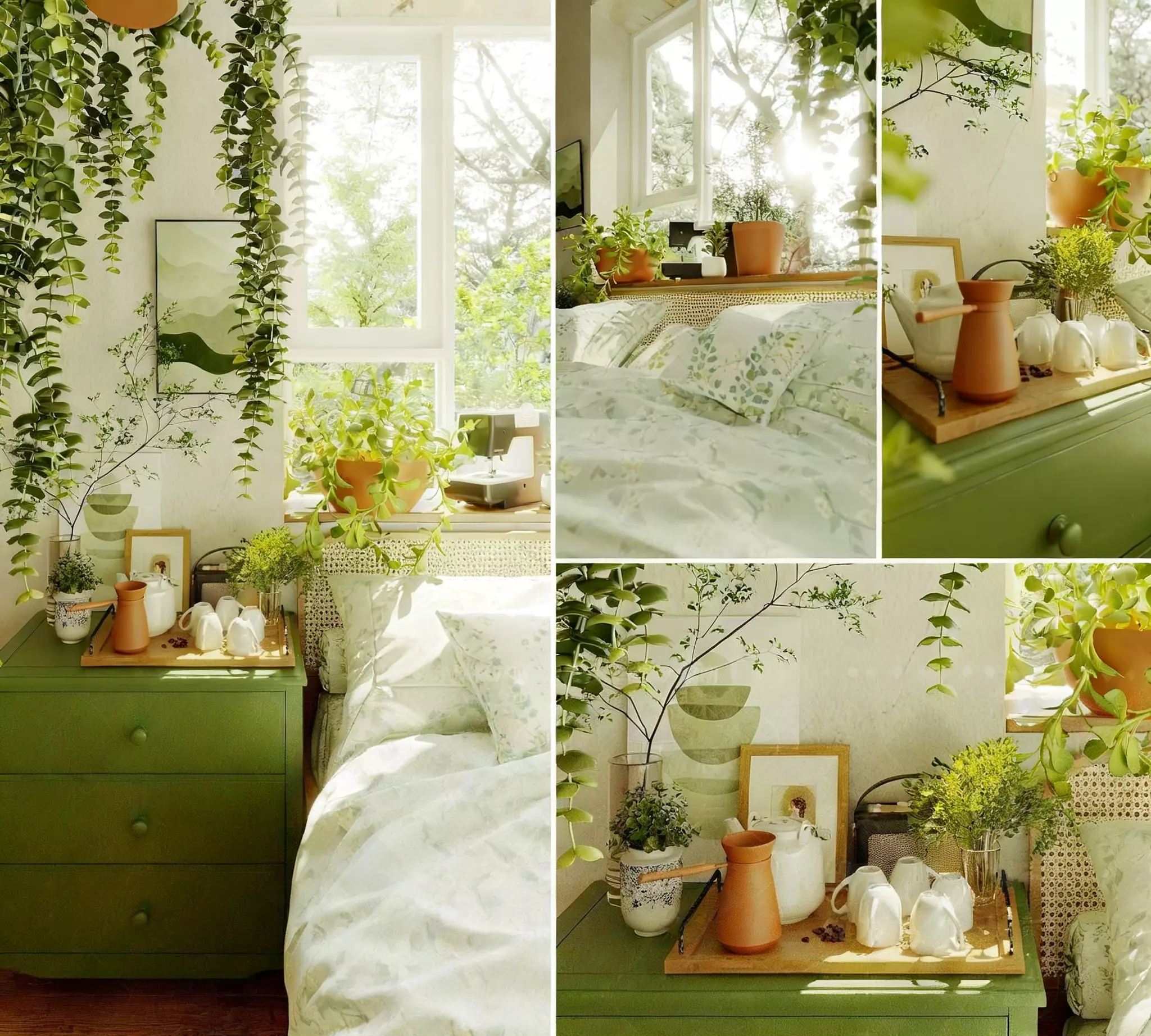 Modern Nordic Home Bedroom 3D print model_0