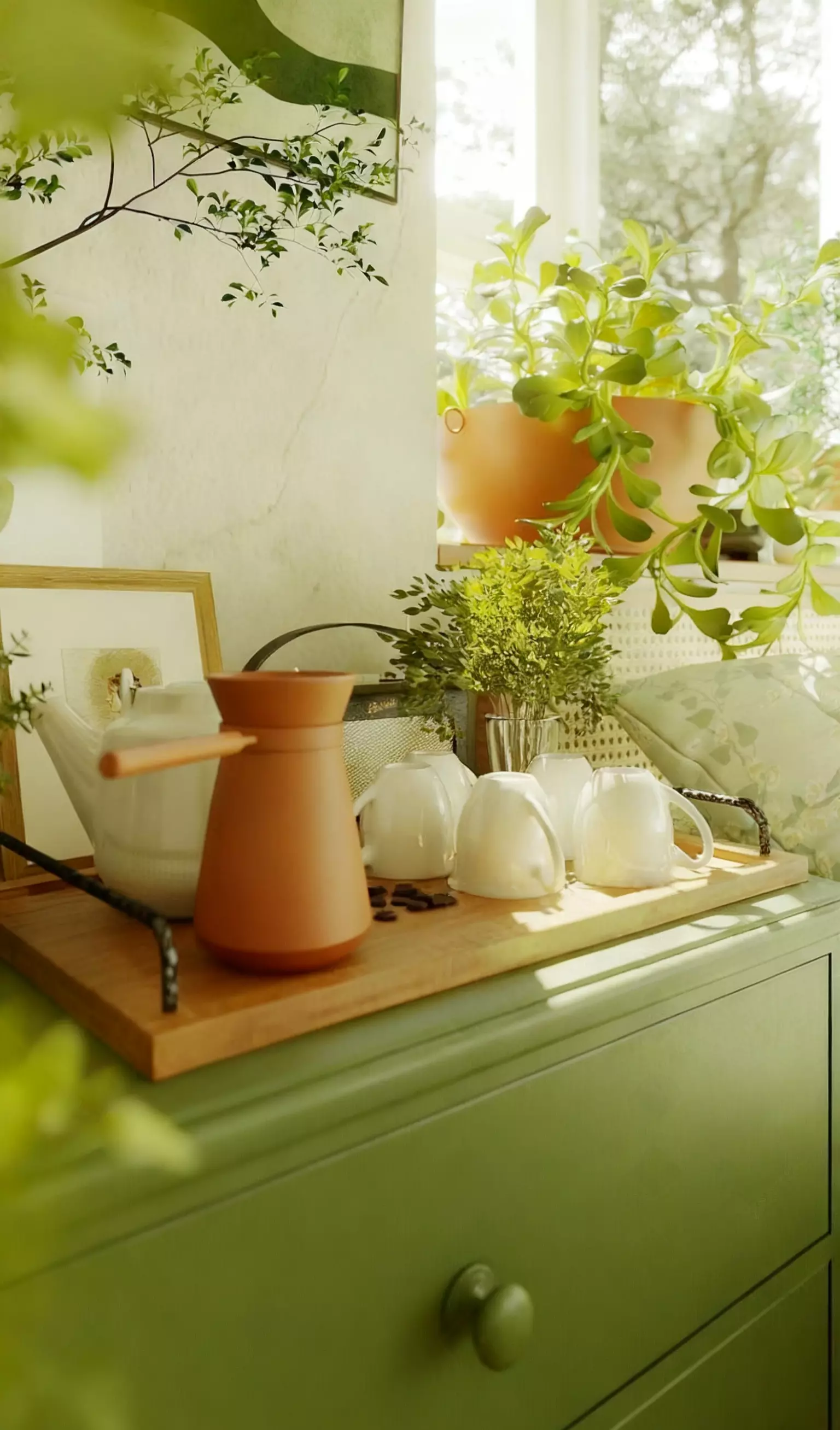 Modern Nordic Home Bedroom 3D print model_3