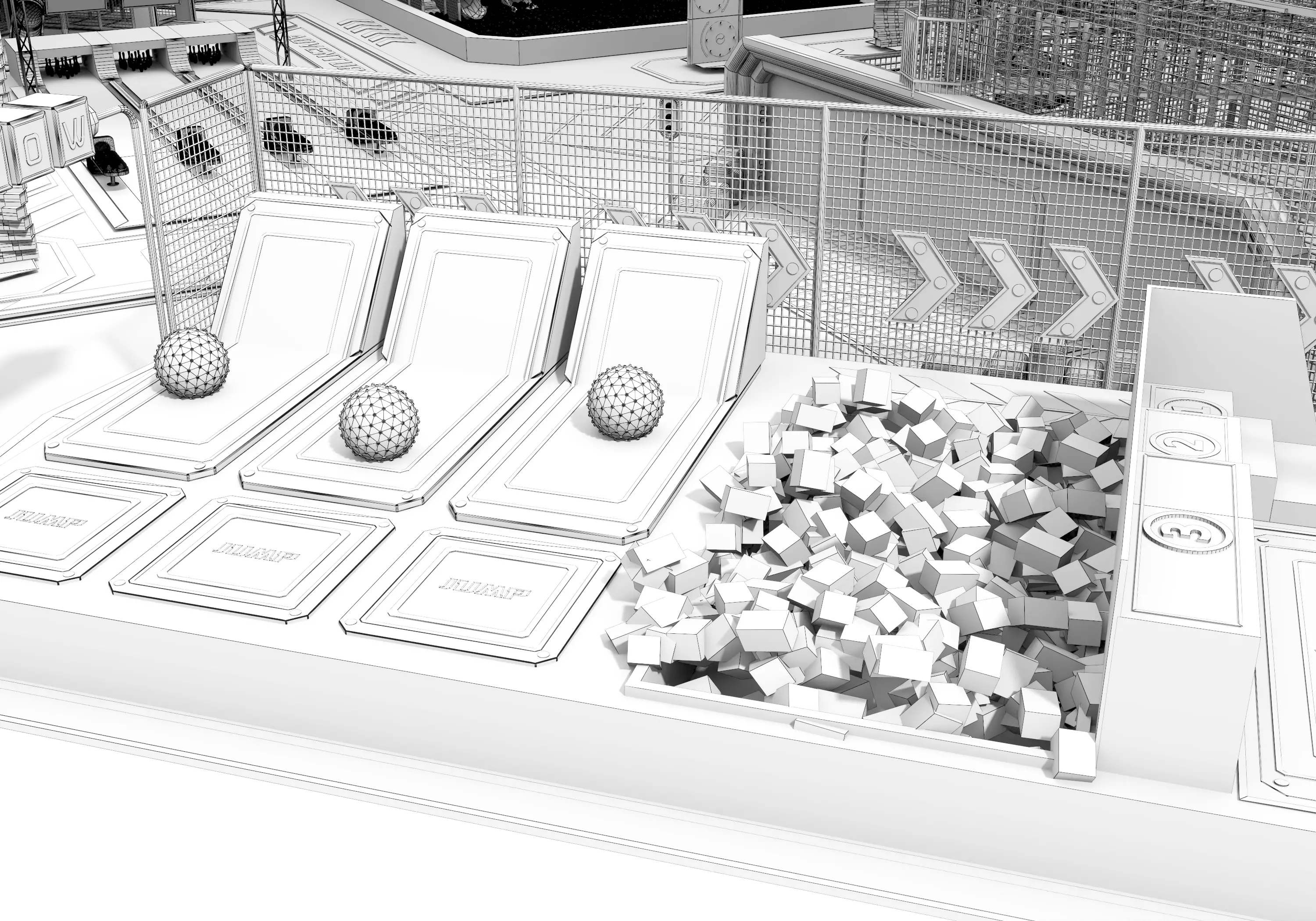 Children playground 02 Low-poly 3D model_22