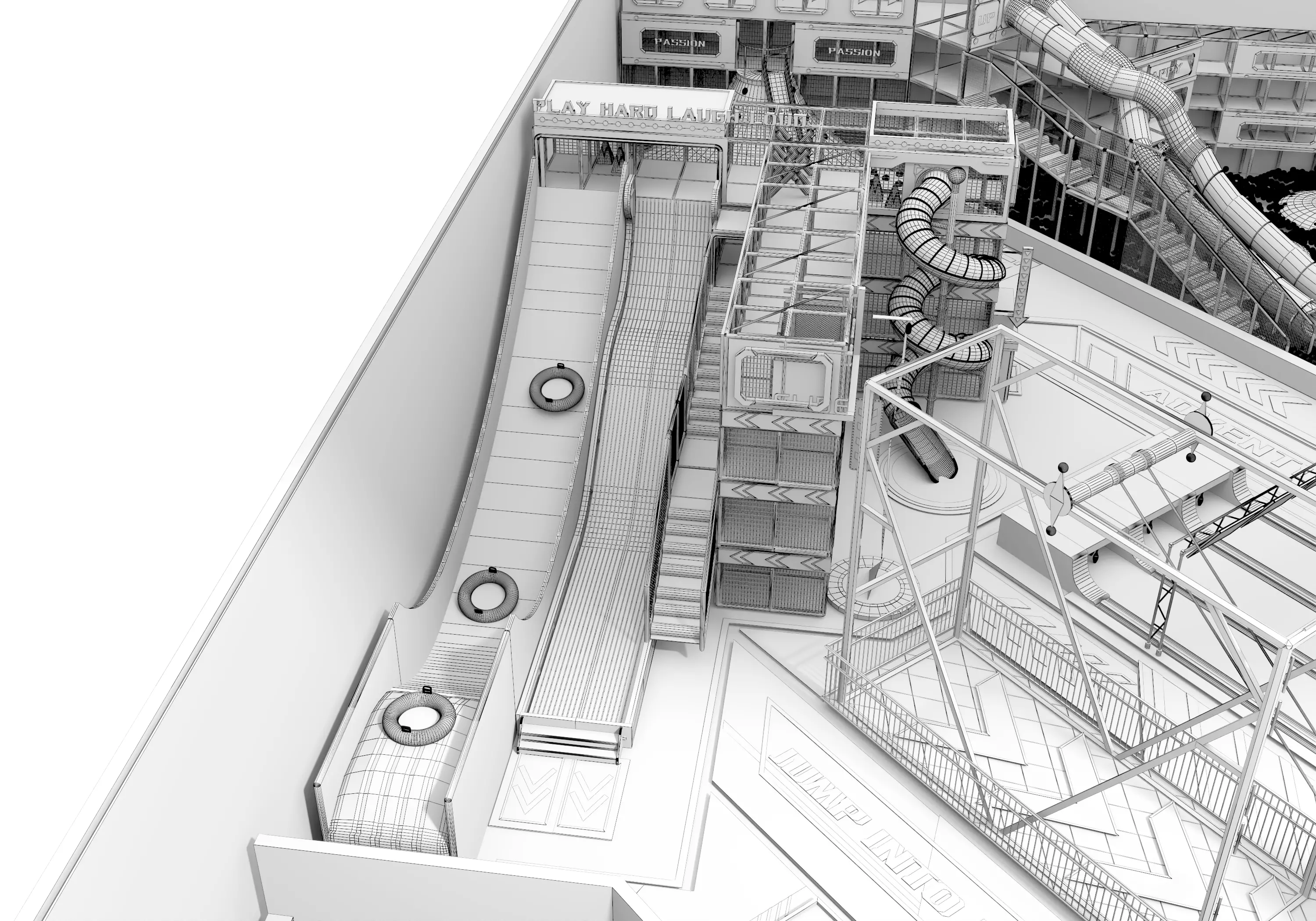 Children playground 02 Low-poly 3D model_28