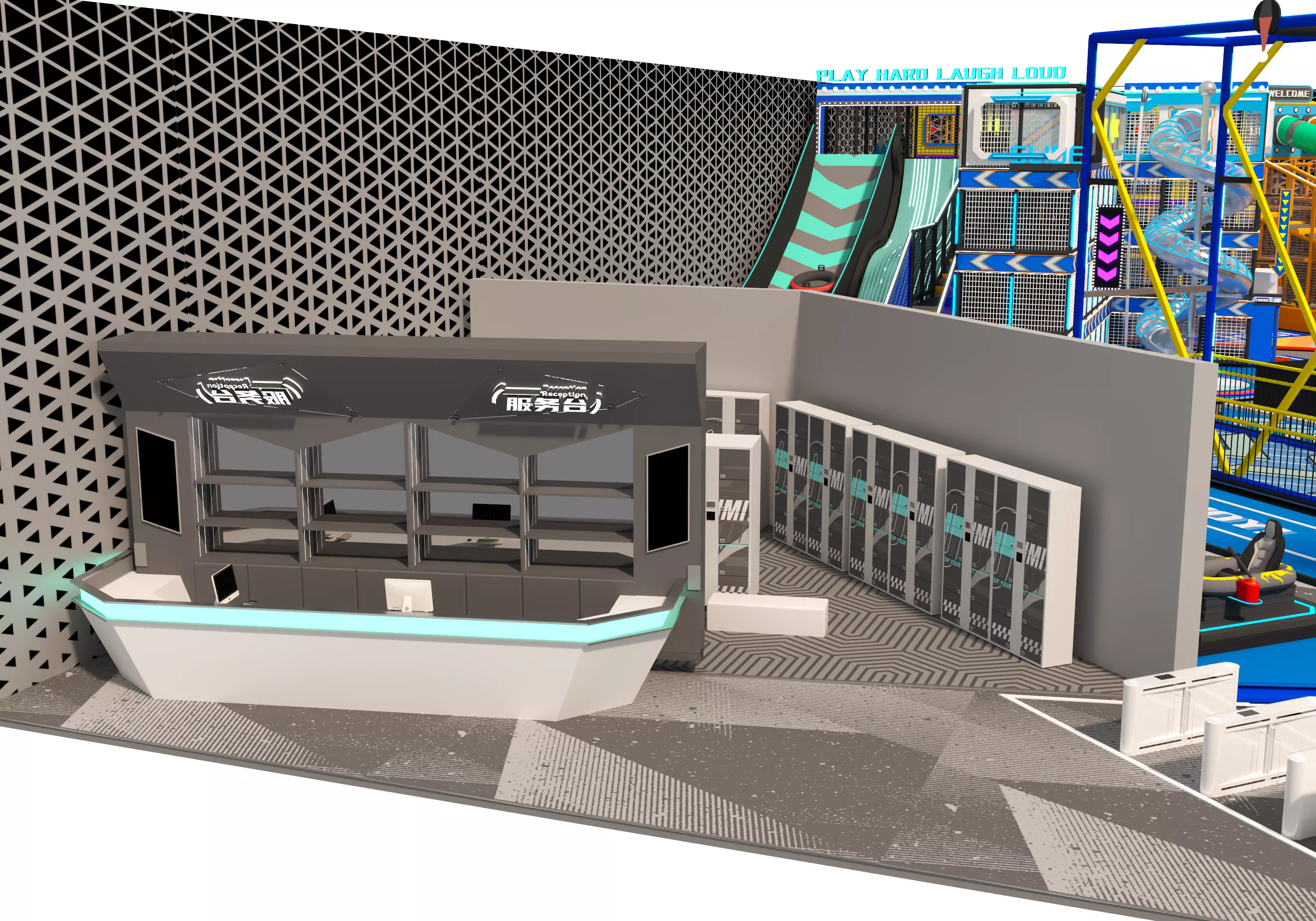 Children playground 02 Low-poly 3D model_17