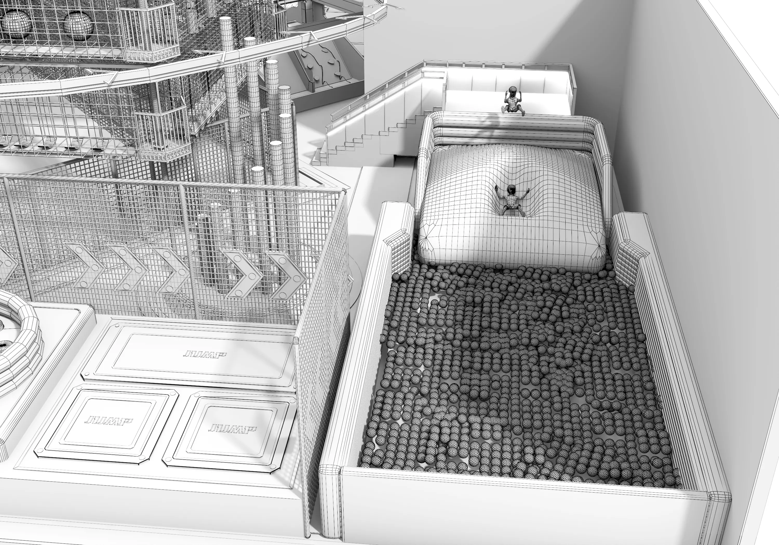 Children playground 02 Low-poly 3D model_31