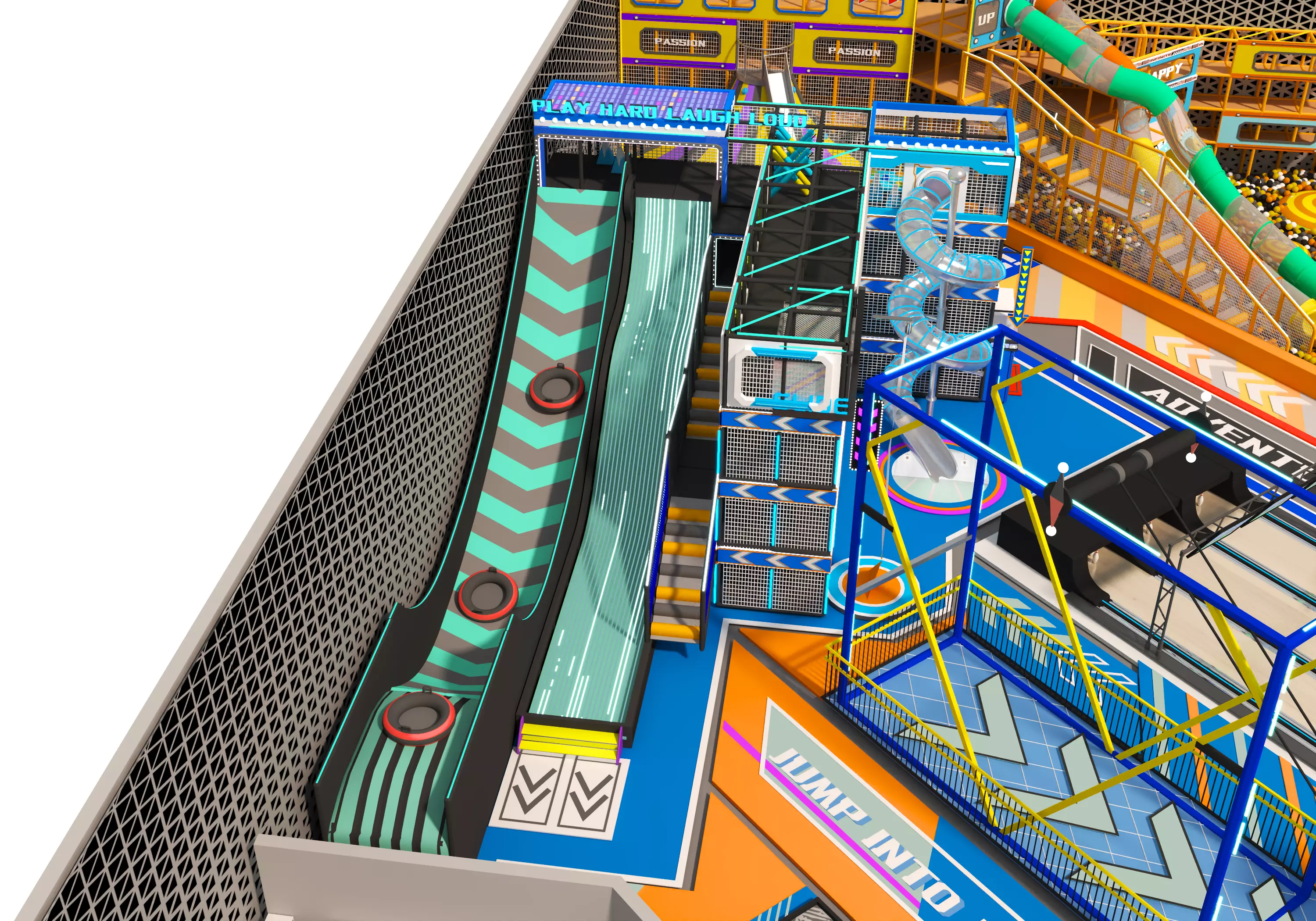 Children playground 02 Low-poly 3D model_9