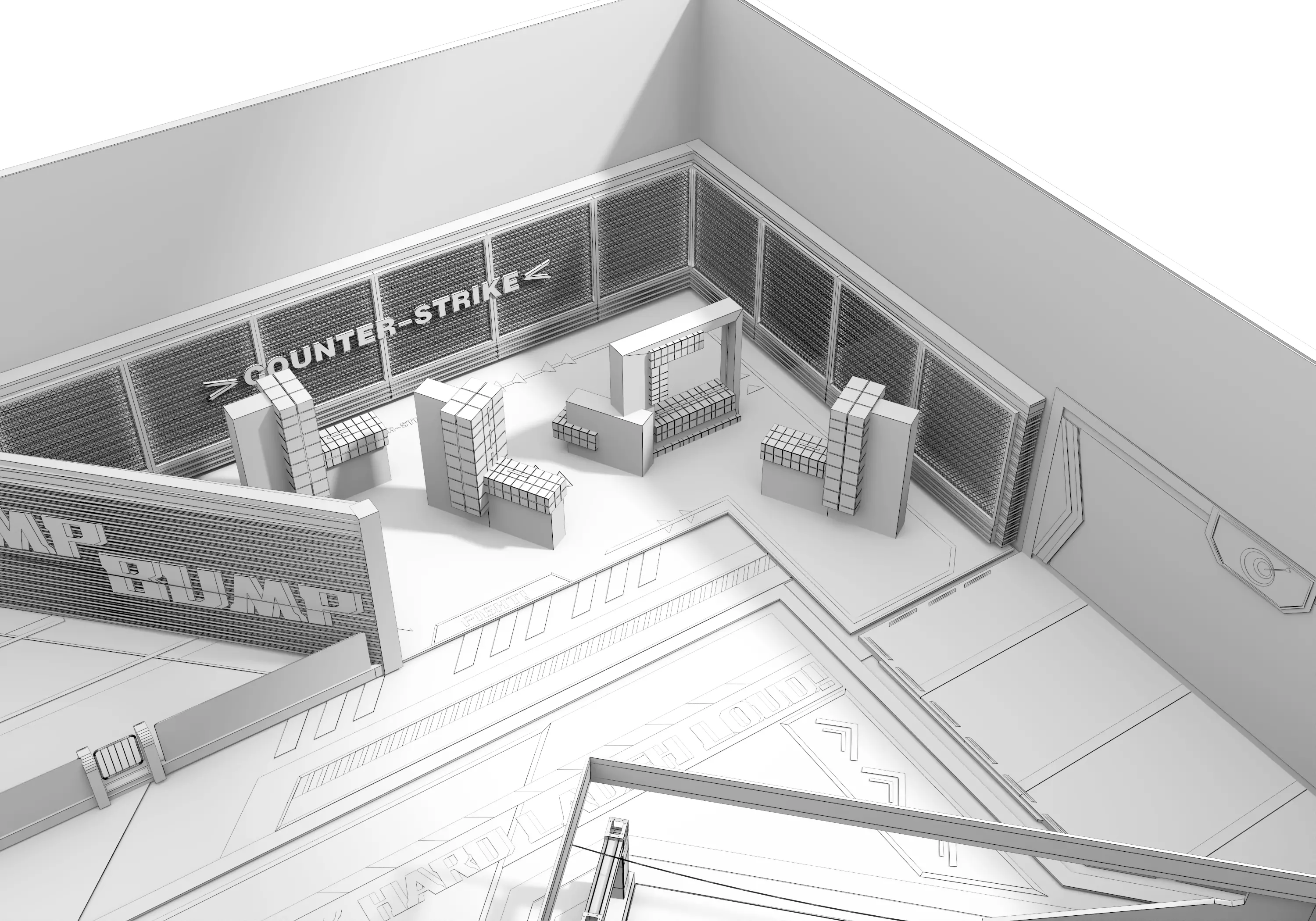 Children playground 02 Low-poly 3D model_25