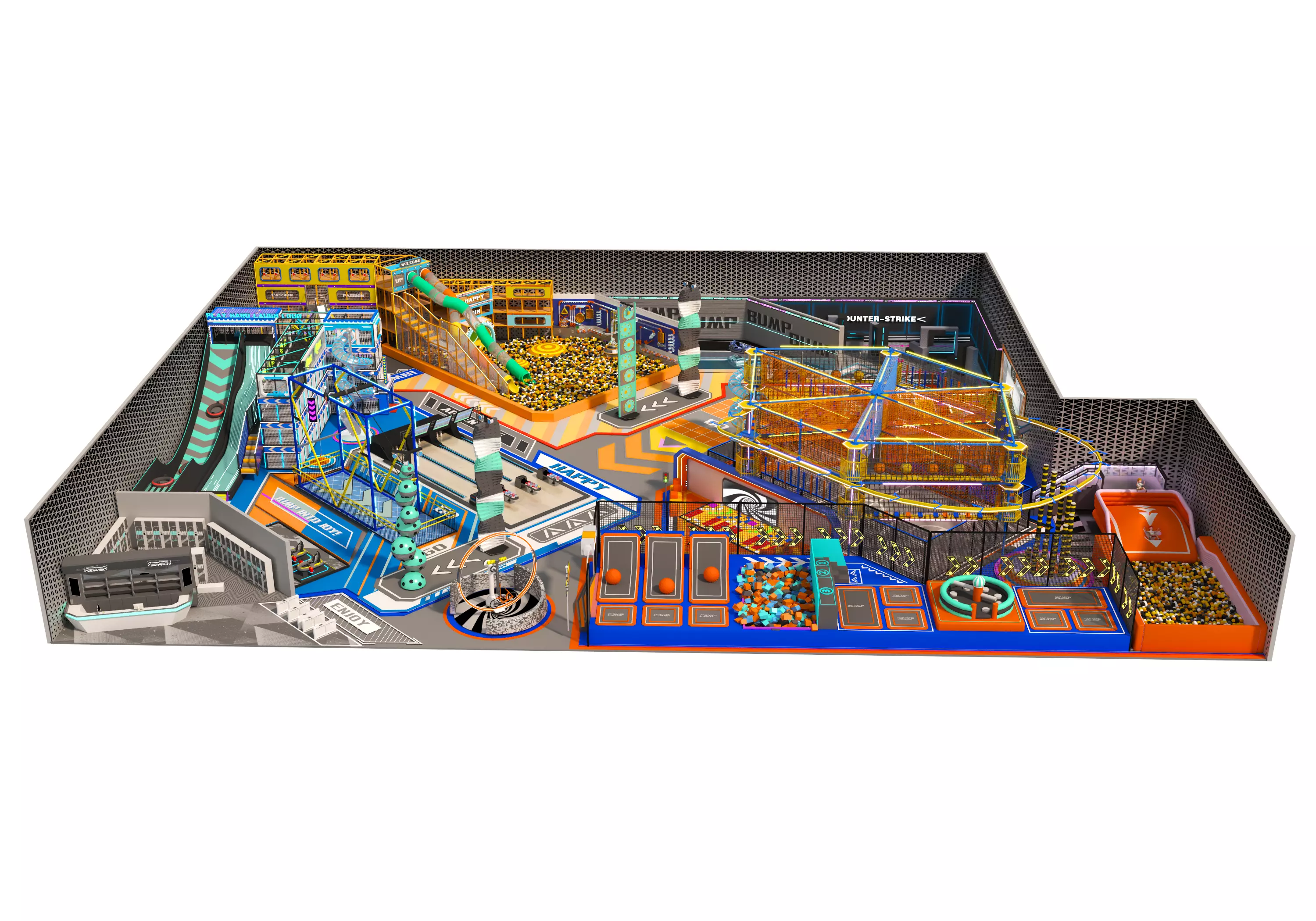 Children playground 02 Low-poly 3D model_0