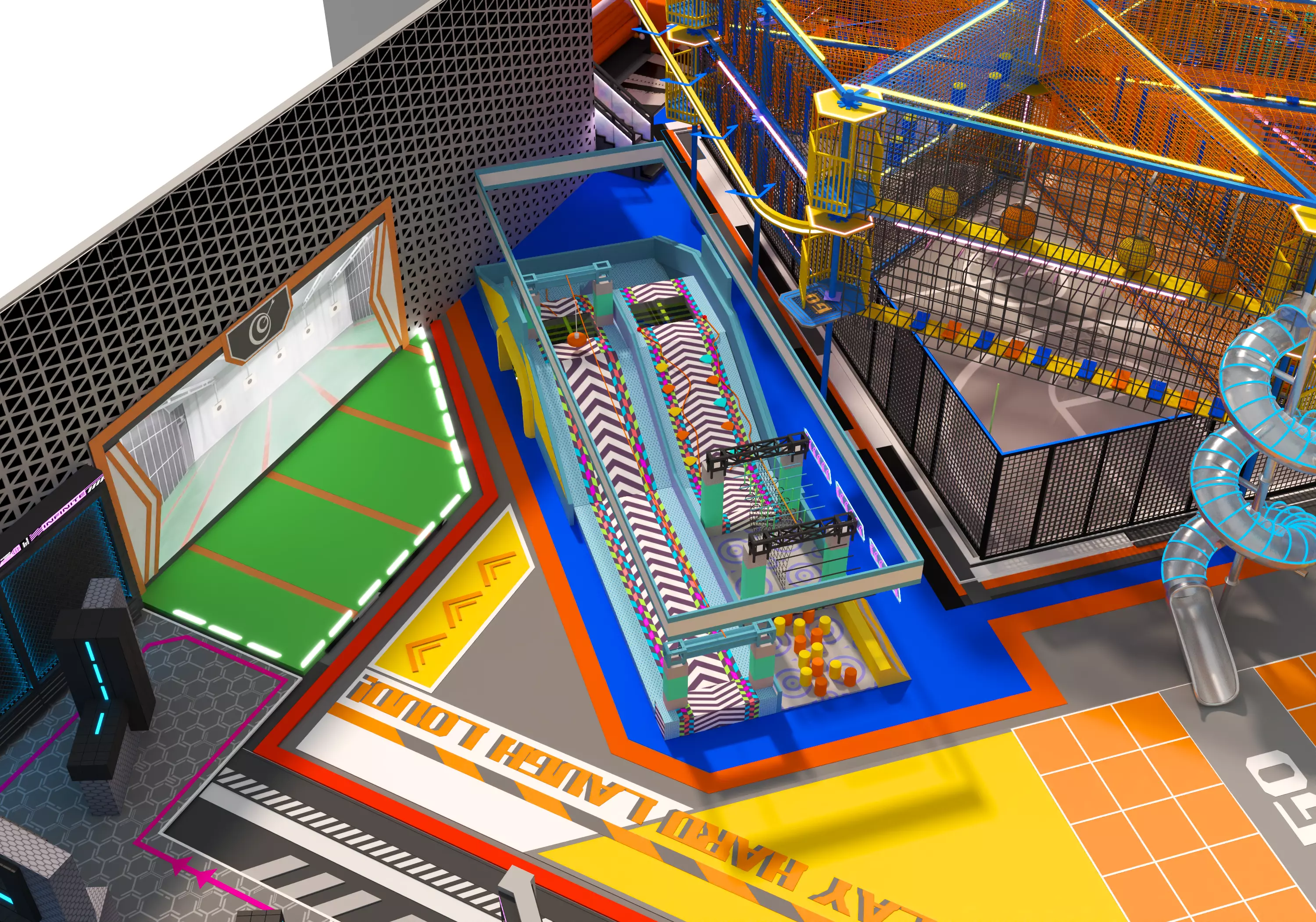 Children playground 02 Low-poly 3D model_8