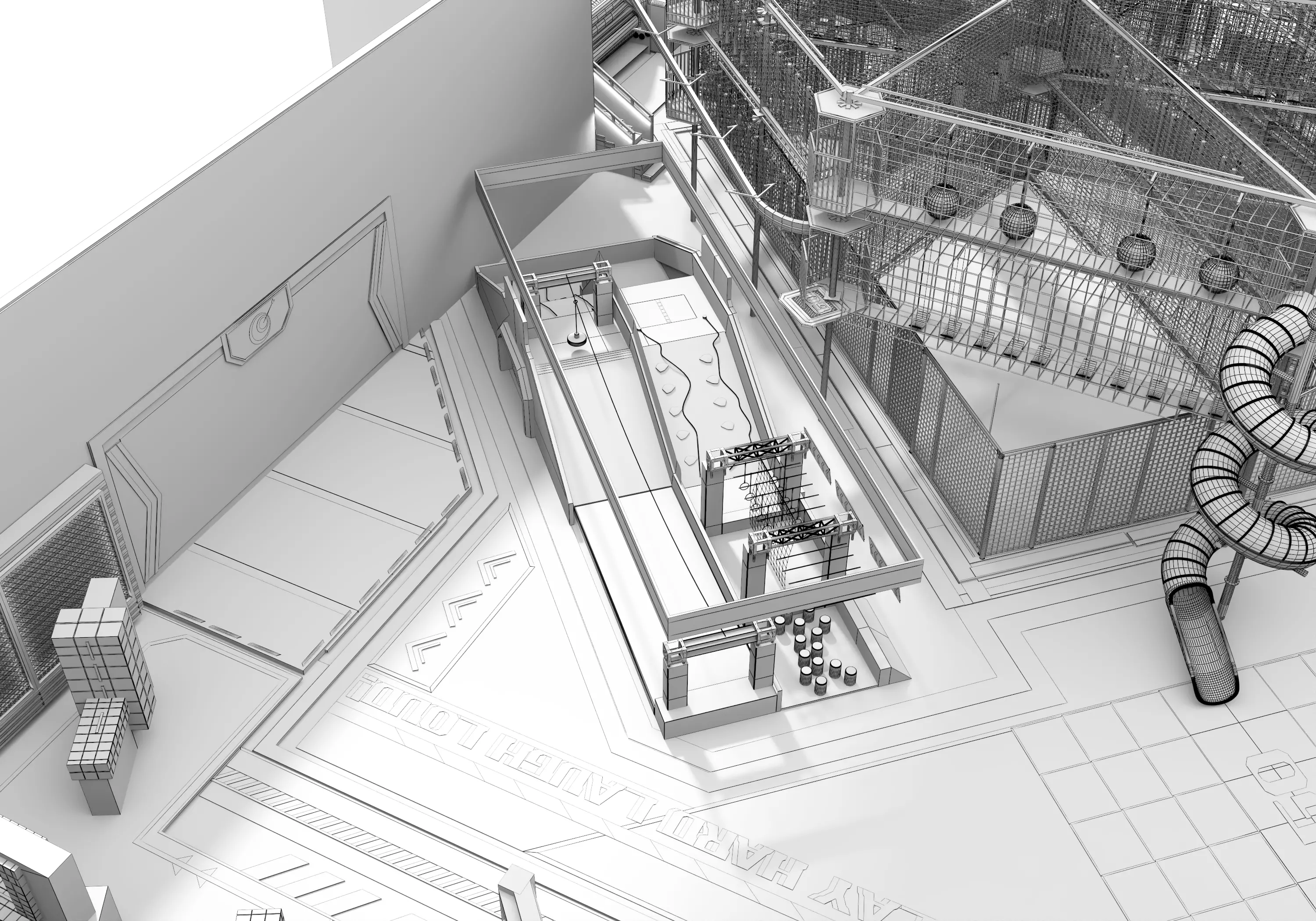 Children playground 02 Low-poly 3D model_27