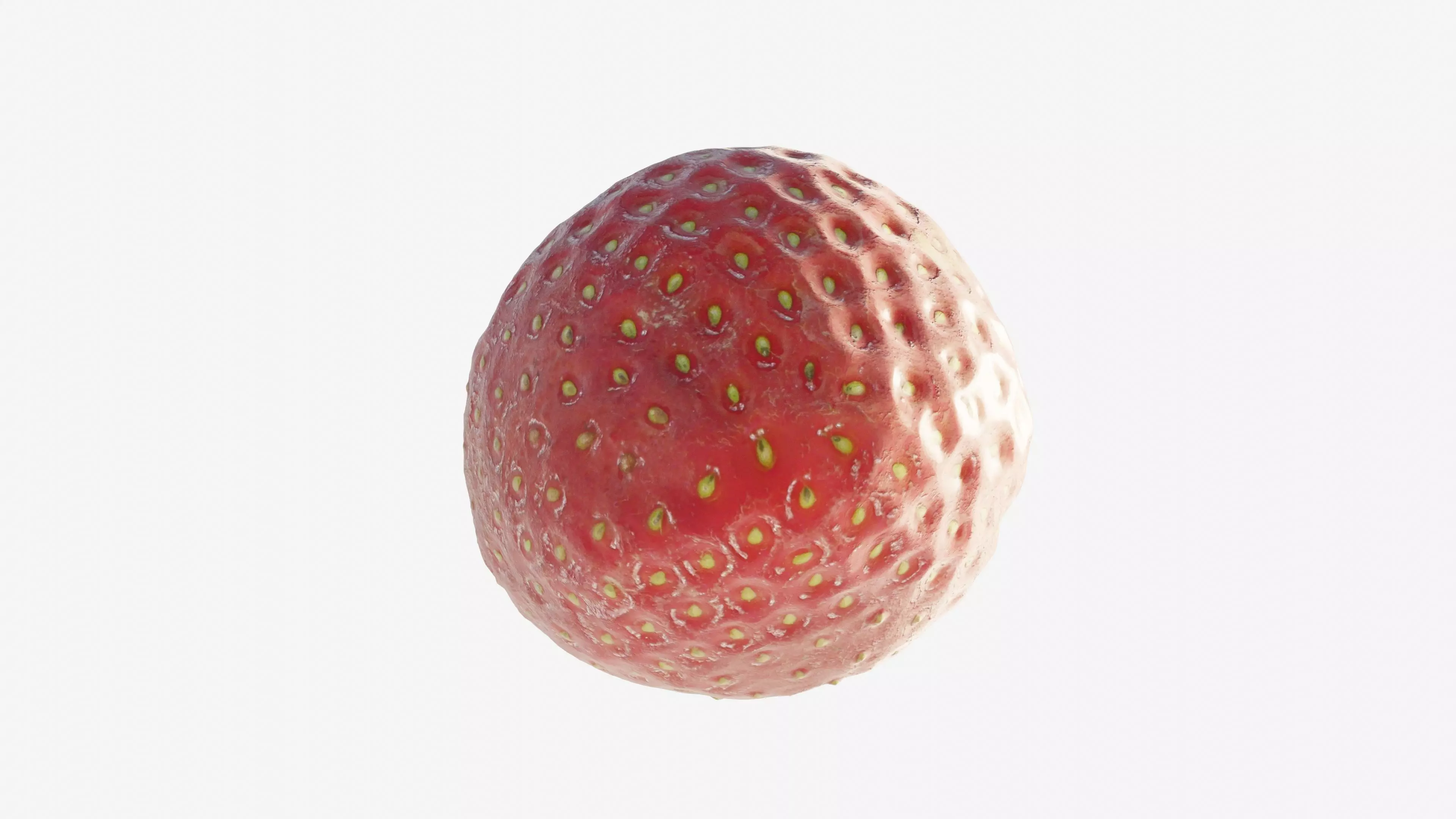 Scanned Strawberry Berry Low-poly 3D model_5