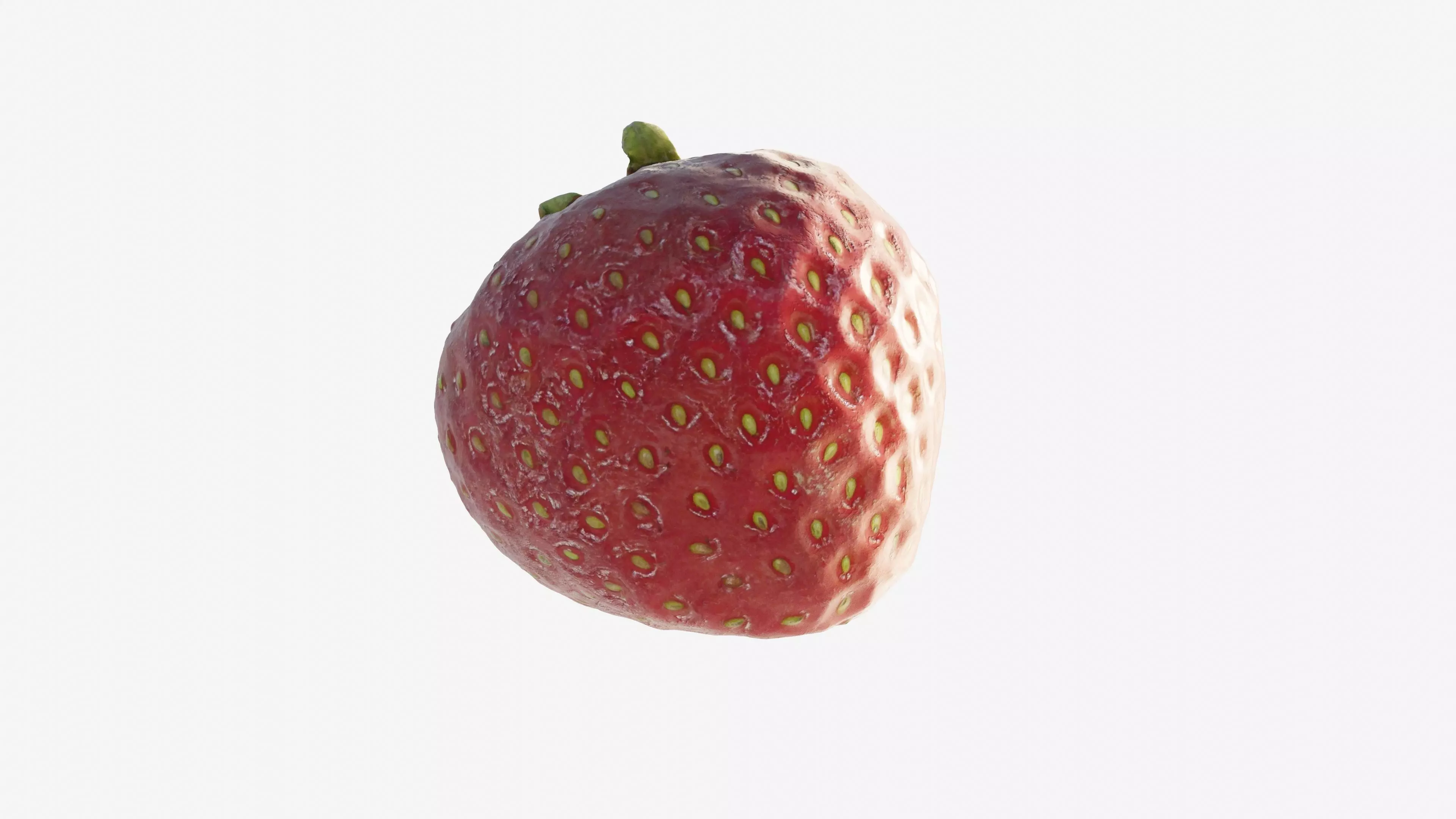 Scanned Strawberry Berry Low-poly 3D model_6