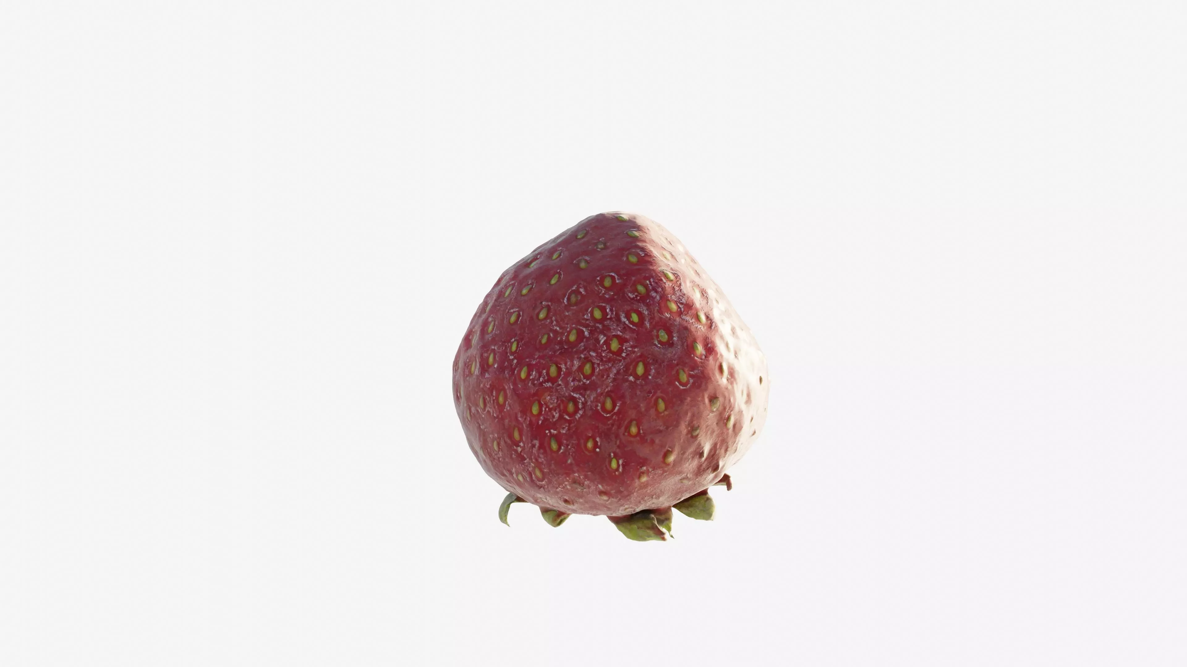 Scanned Strawberry Berry Low-poly 3D model_8