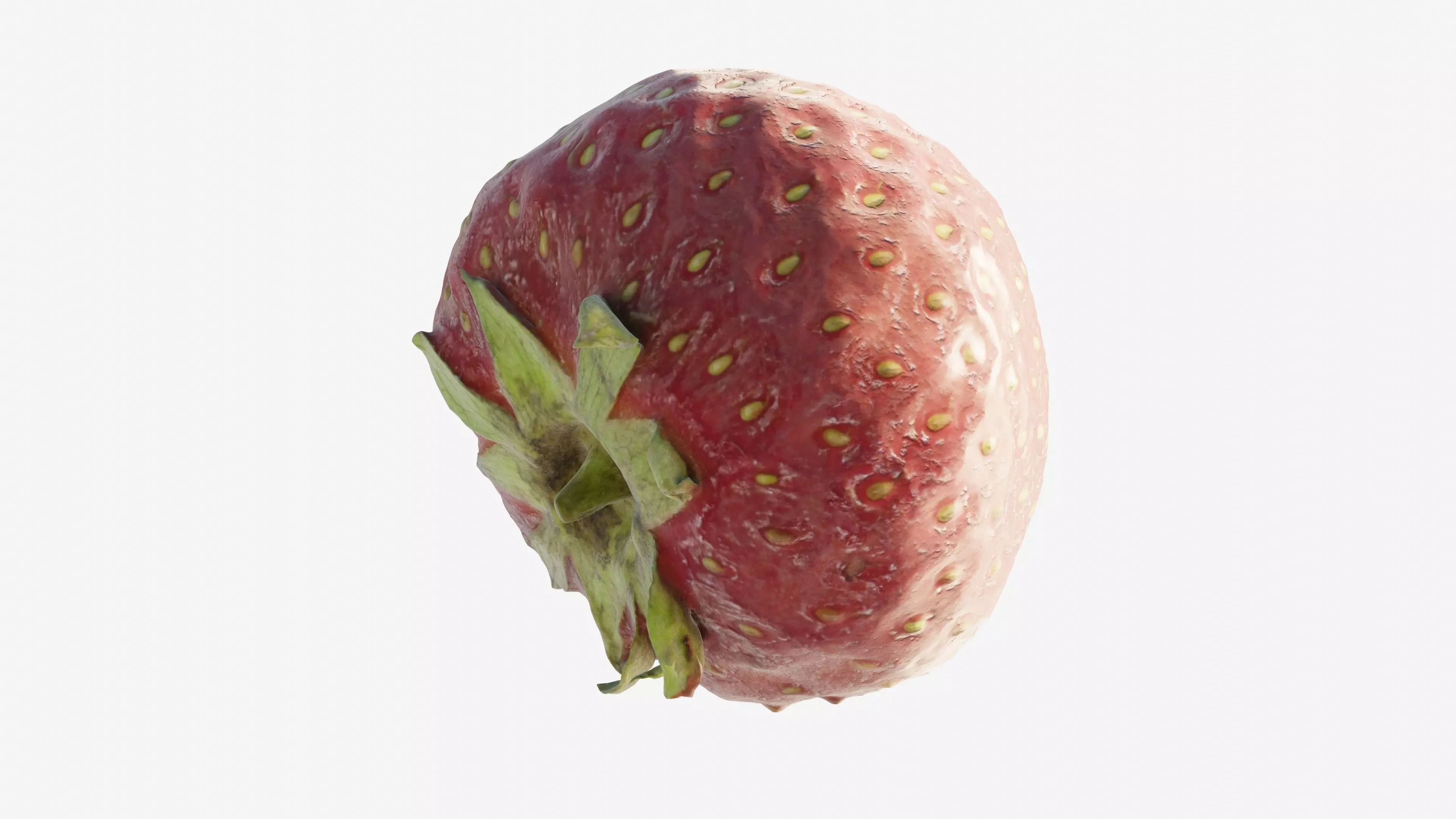 Scanned Strawberry Berry Low-poly 3D model_13