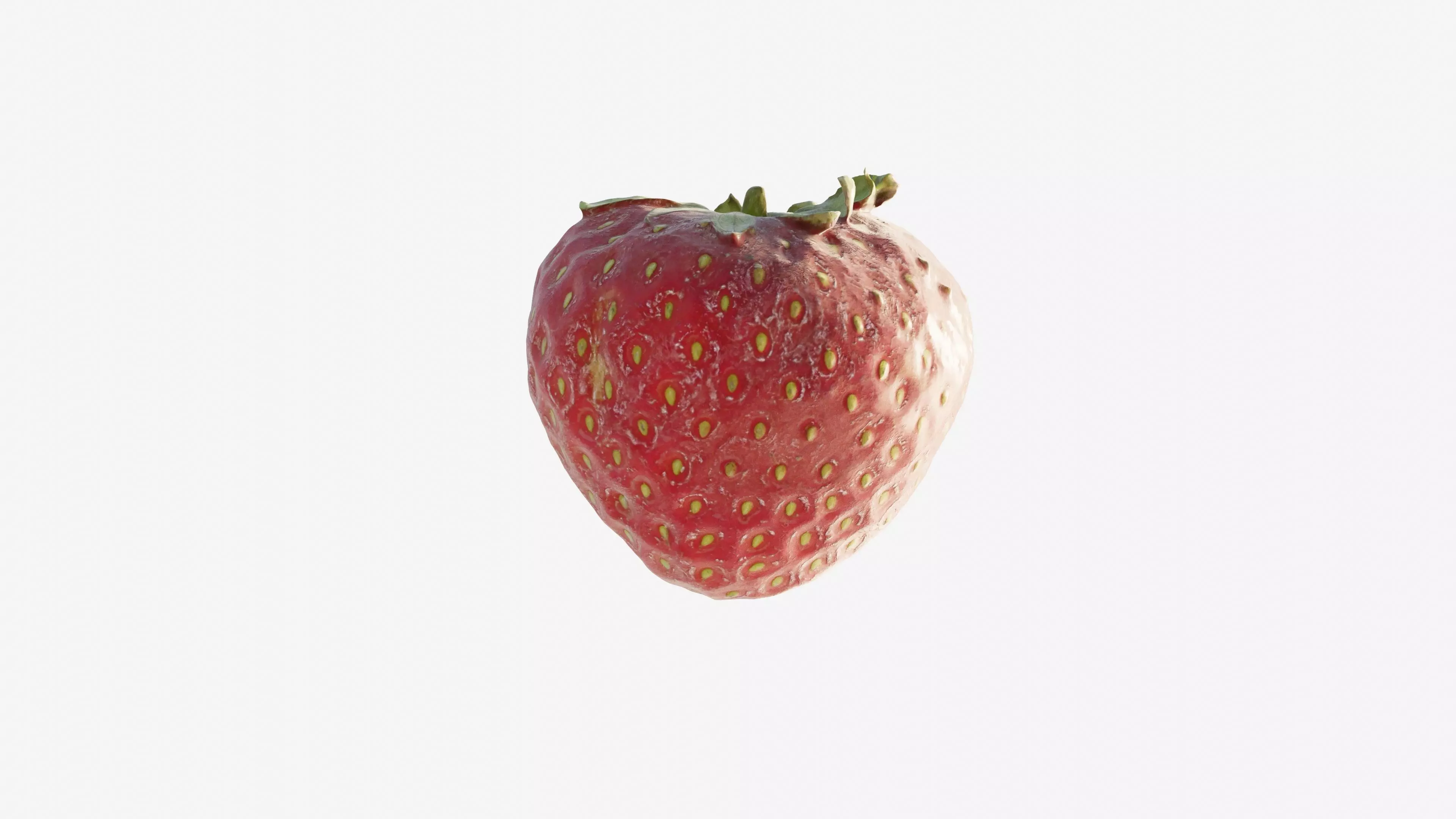 Scanned Strawberry Berry Low-poly 3D model_7