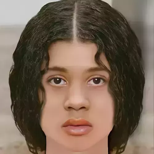 Ama Lou Head - No Hair - Low poly head for game