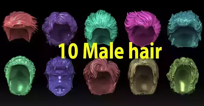 10 Male hair
