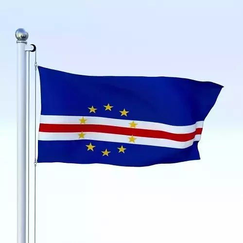 Animated Cape Verde Flag