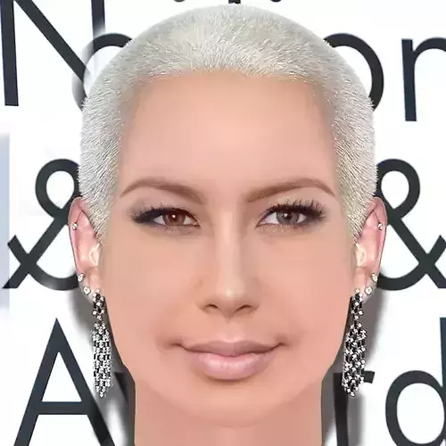Amber Rose Head - No Hair - Low poly head for game